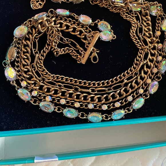 Beautiful chain necklace that illuminates dress colours . Brand new - Picture 3 of 3